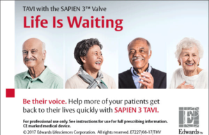 ADVERT: Edwards SAPIEN 3 Transcatheter Heart Valve
