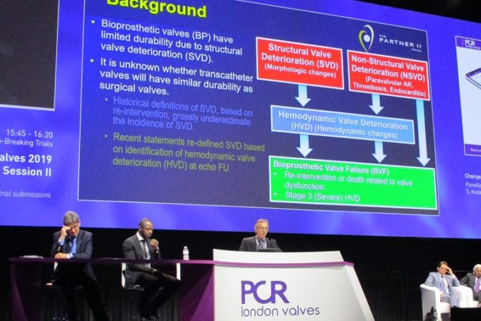 PCR London Valves 2019: PARTNER 2 analysis shows Sapien 3 valve as durable as surgical valves at four years