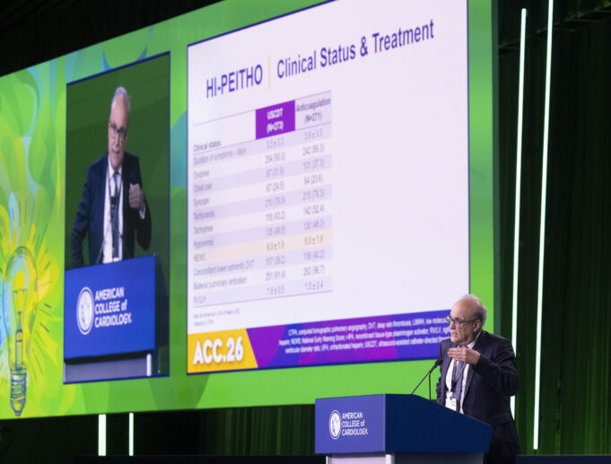 HI-PEITHO finds catheter-based procedure improves pulmonary embolism outcomes